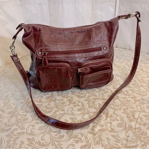 Multisac Crossbody Large Handbag Many Compartments Vegan Leather NWOT Gorgeous - Picture 1 of 10